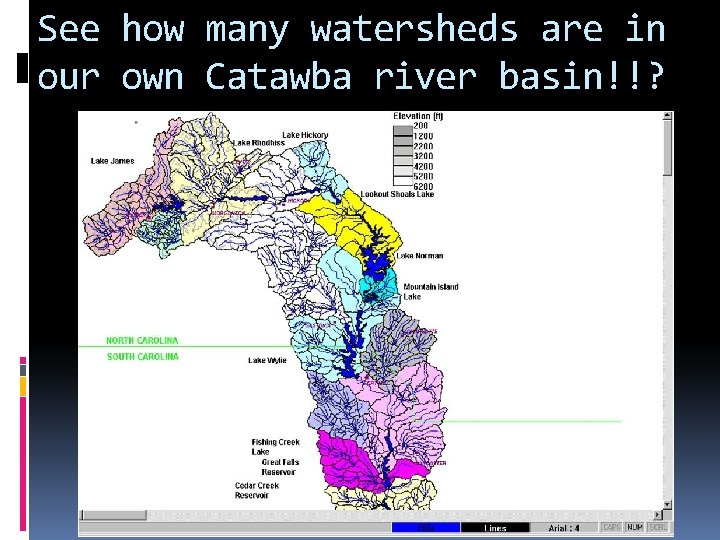 See how many watersheds are in our own Catawba river basin!!? Whoa, that’s a