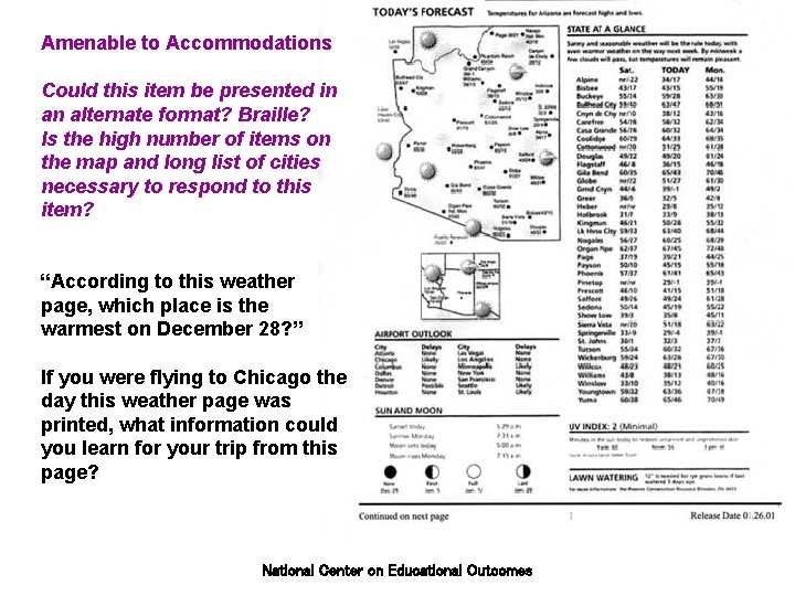 Amenable to Accommodations Could this item be presented in an alternate format? Braille? Is