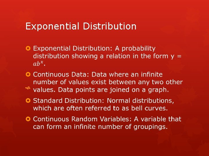 Exponential Distribution 