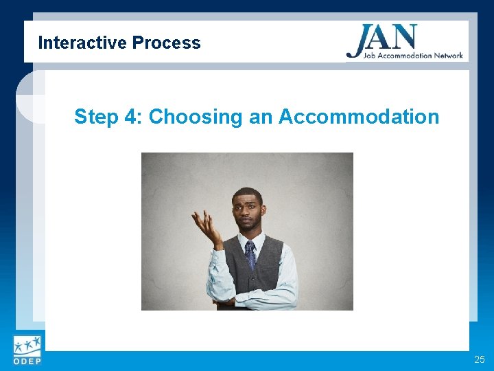 Interactive Process Step 4: Choosing an Accommodation 25 