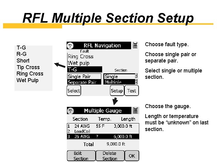 RFL Multiple Section Setup T-G R-G Short Tip Cross Ring Cross Wet Pulp Choose