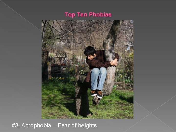 Top Ten Phobias #3: Acrophobia – Fear of heights 