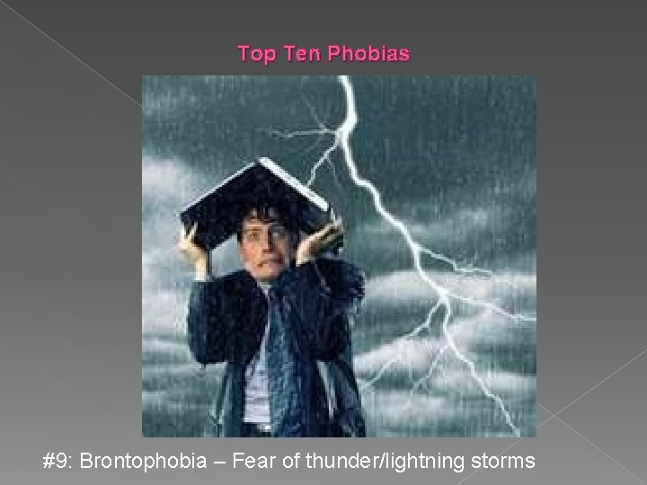 Top Ten Phobias #9: Brontophobia – Fear of thunder/lightning storms 