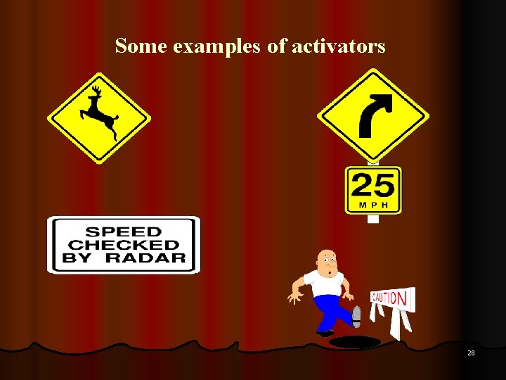 Some examples of activators 28 