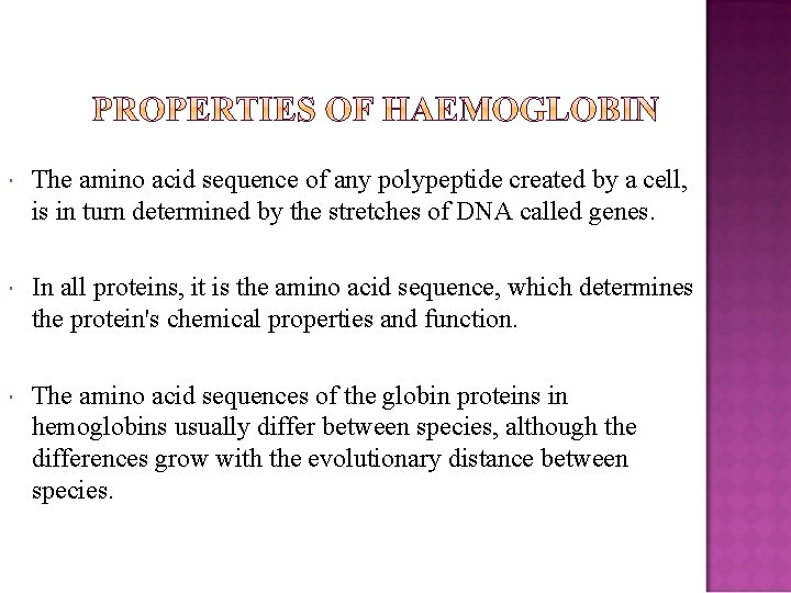  The amino acid sequence of any polypeptide created by a cell, is in