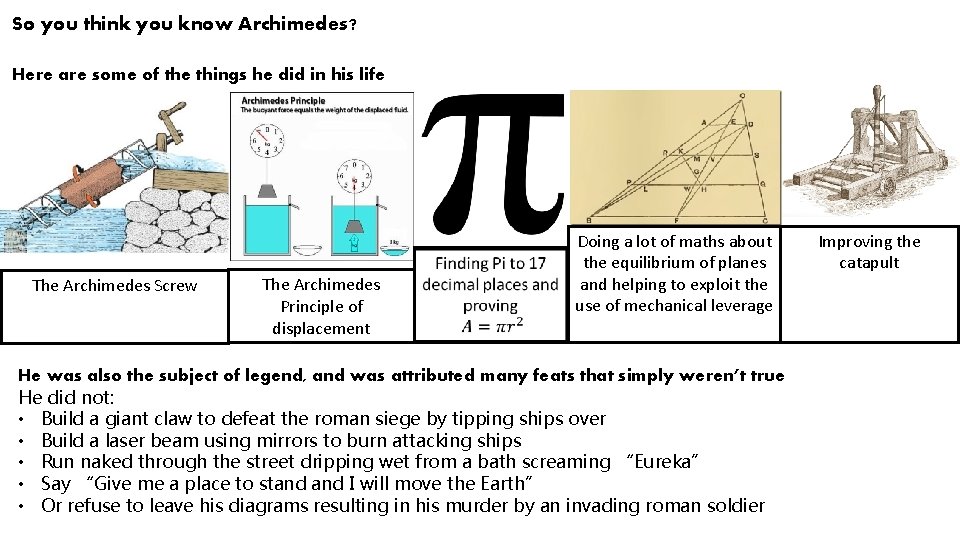 So you think you know Archimedes? Here are some of the things he did