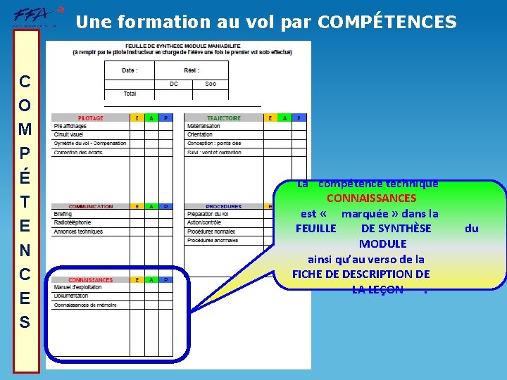 Une formation au vol par COMPÉTENCES C O M P É T E N