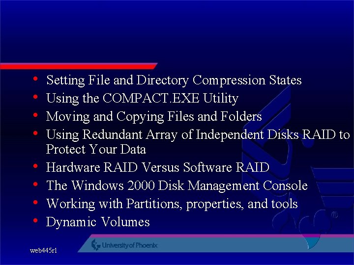  • • Setting File and Directory Compression States Using the COMPACT. EXE Utility
