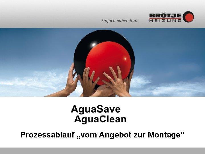 Prozessablauf „vom Angebot zur Montage“ 