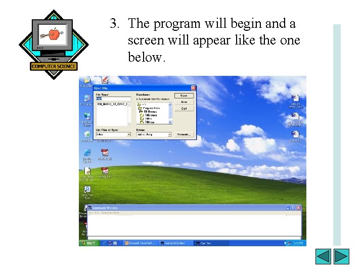 3. The program will begin and a screen will appear like the one below.