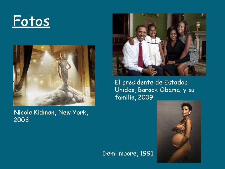 Fotos El presidente de Estados Unidos, Barack Obama, y su familia, 2009 Nicole Kidman,