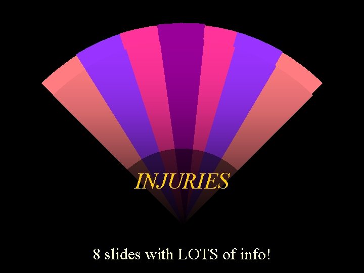 INJURIES 8 slides with LOTS of info! 