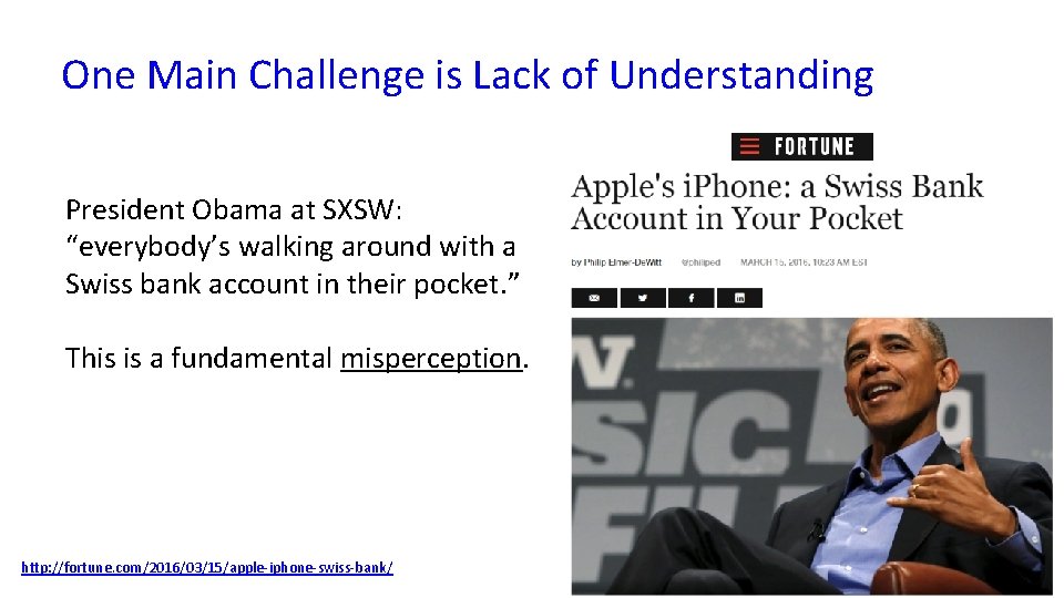 One Main Challenge is Lack of Understanding President Obama at SXSW: “everybody’s walking around