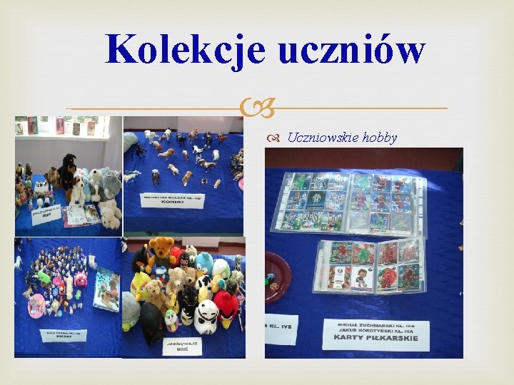Kolekcje uczniów Uczniowskie hobby 