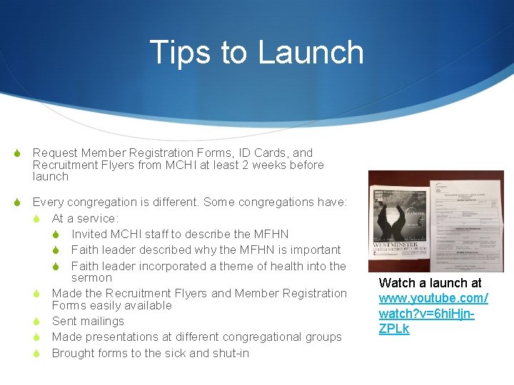 Tips to Launch S Request Member Registration Forms, ID Cards, and Recruitment Flyers from