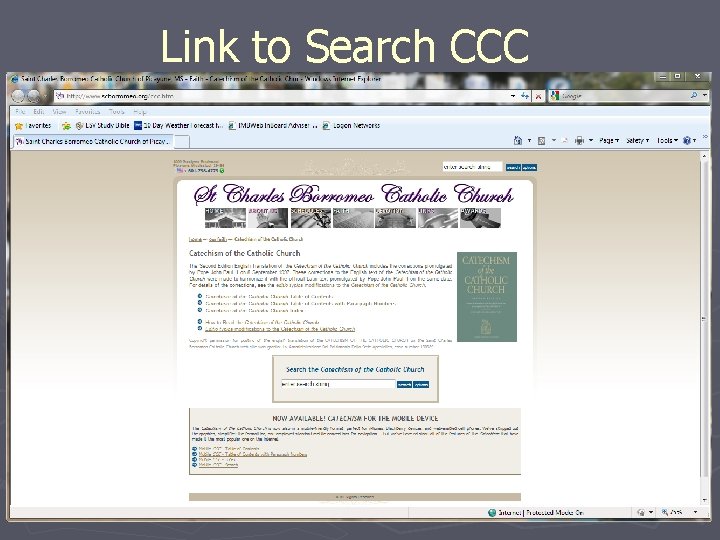 Link to Search CCC 