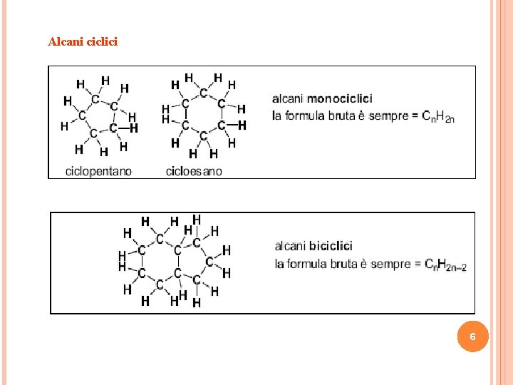 Alcani ciclici 6 