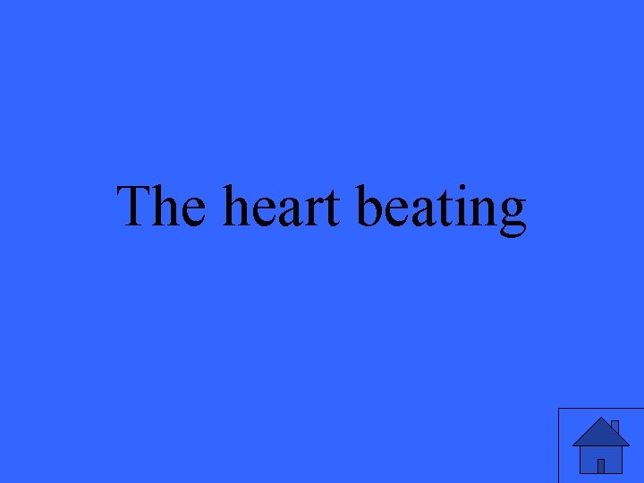 The heart beating 