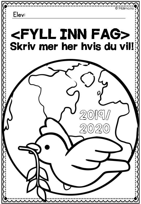 <FYLL INN FAG> Skriv mer hvis du vil! 2019/ 2020 