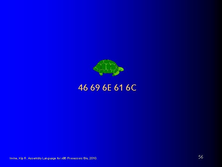 46 69 6 E 61 6 C Irvine, Kip R. Assembly Language for x