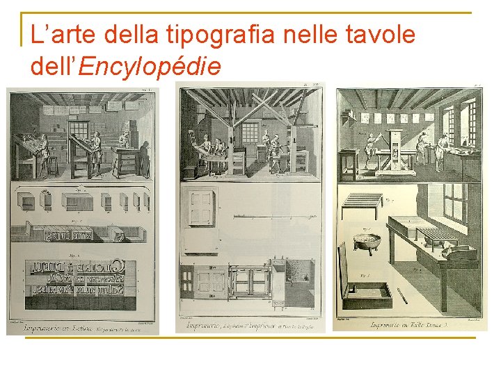 L’arte della tipografia nelle tavole dell’Encylopédie 