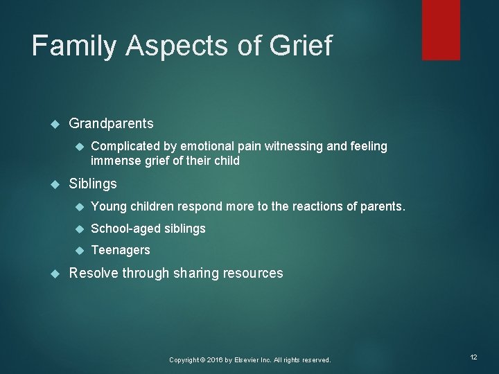 Family Aspects of Grief Grandparents Complicated by emotional pain witnessing and feeling immense grief