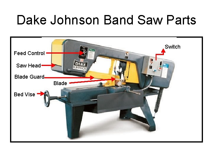 Dake Johnson Band Saw Parts Switch Feed Control Saw Head Blade Guard Blade Bed