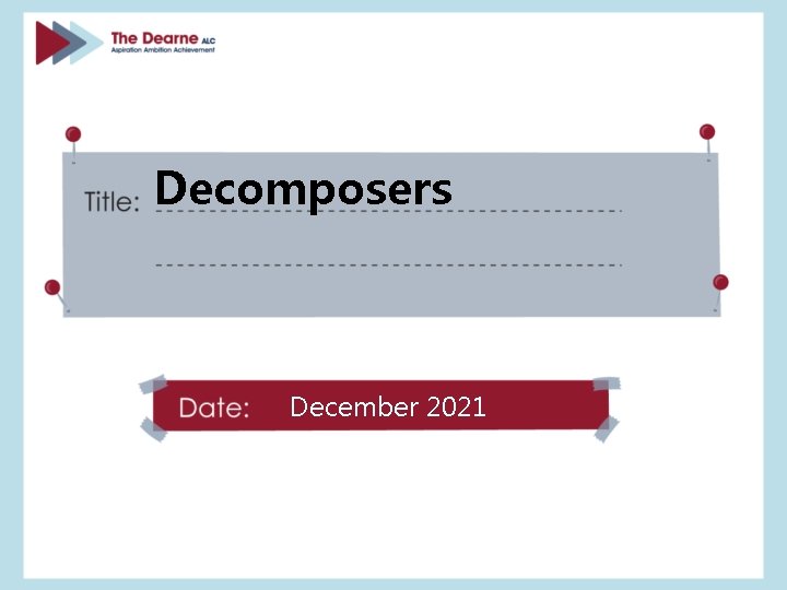 Decomposers December 2021 