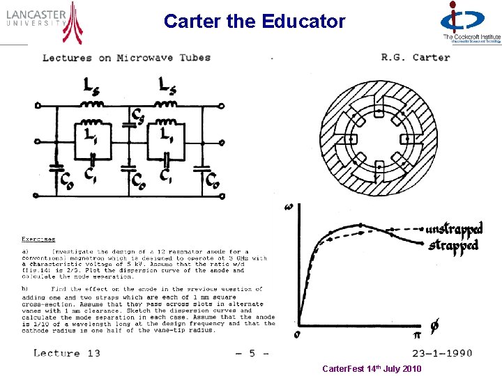 Carter the Educator Carter. Fest 14 th July 2010 