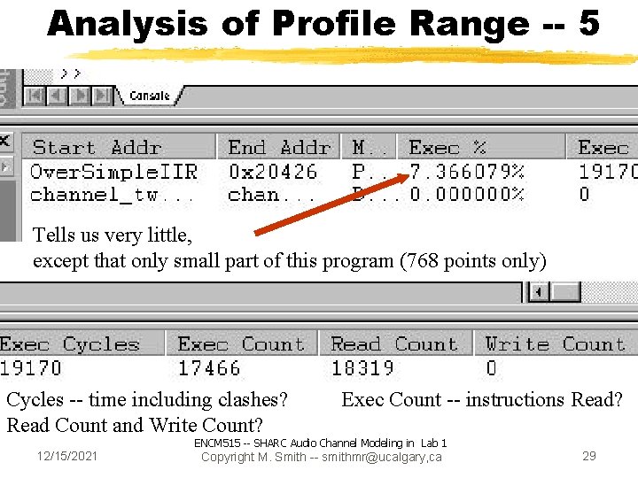 Analysis of Profile Range -- 5 Tells us very little, except that only small
