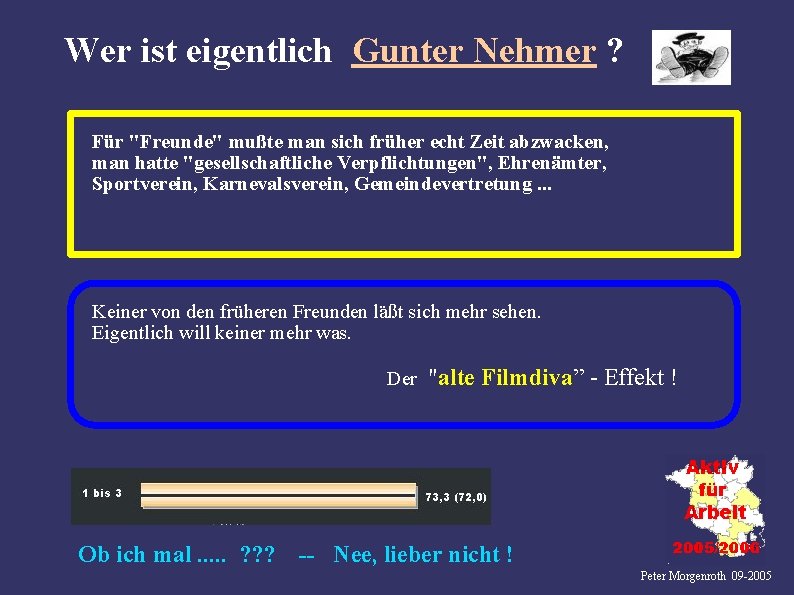 Wer ist eigentlich Gunter Nehmer ? Für "Freunde" mußte man sich früher echt Zeit