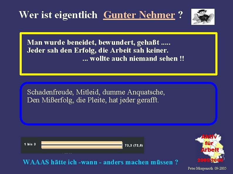 Wer ist eigentlich Gunter Nehmer ? Man wurde beneidet, bewundert, gehaßt. . . Jeder