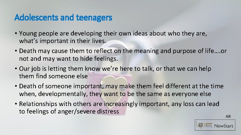 Adolescents and teenagers • Young people are developing their own ideas about who they