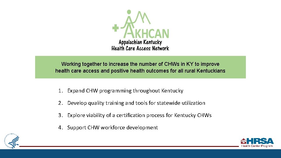 Working together to increase the number of CHWs in KY to improve health care