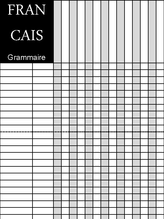 FRAN CAIS Grammaire 