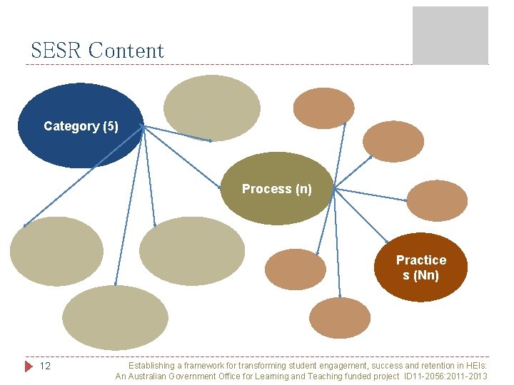 SESR Content Category (5) Process (n) Practice s (Nn) 12 Establishing a framework for SESR Content Category (5) Process (n) Practice s (Nn) 12 Establishing a framework for
