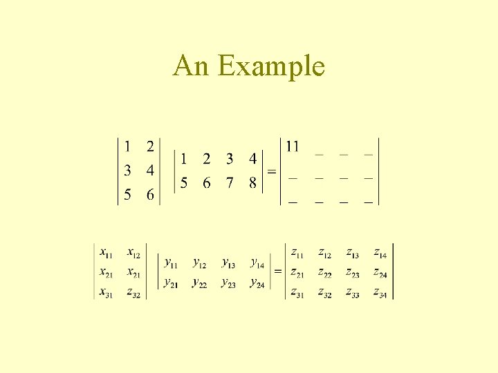 An Example 