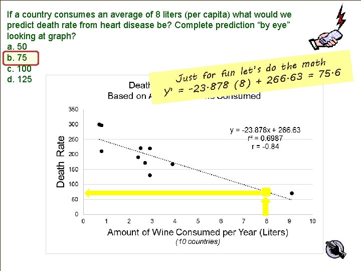 If a country consumes an average of 8 liters (per capita) what would we