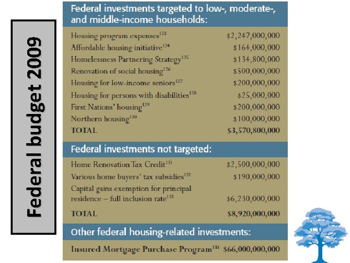 Federal budget 2009 © The Wellesley Institute www. wellesleyinstitute. com 