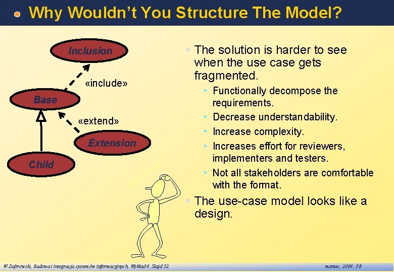 Why Wouldn’t You Structure The Model? § The solution is harder to see when