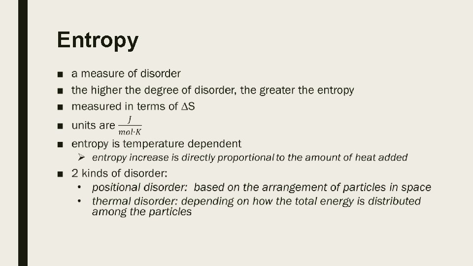 Entropy ■ 