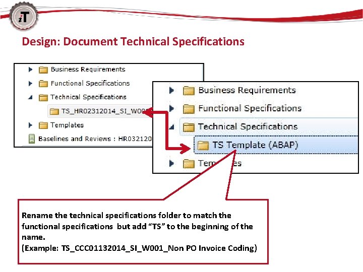Design: Document Technical Specifications Rename the technical specifications folder to match the functional specifications