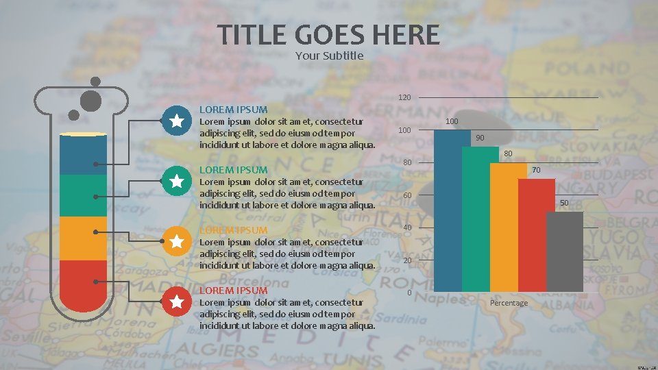 TITLE GOES HERE Your Subtitle 120 LOREM IPSUM Lorem ipsum dolor sit amet, consectetur