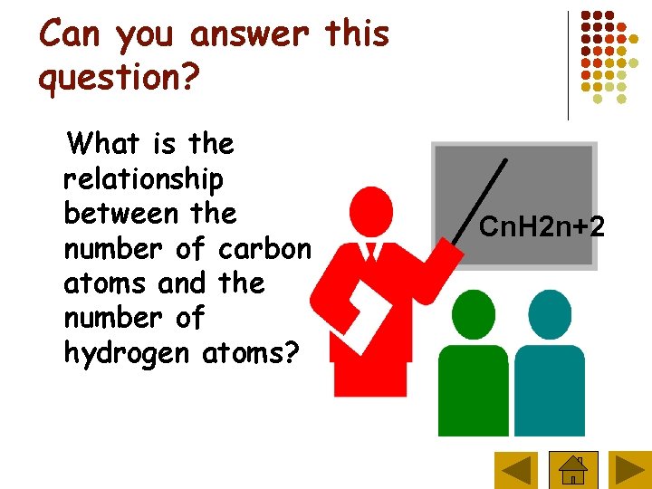 Can you answer this question? What is the relationship between the number of carbon