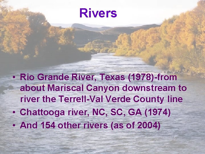 Rivers • Rio Grande River, Texas (1978)-from about Mariscal Canyon downstream to river the