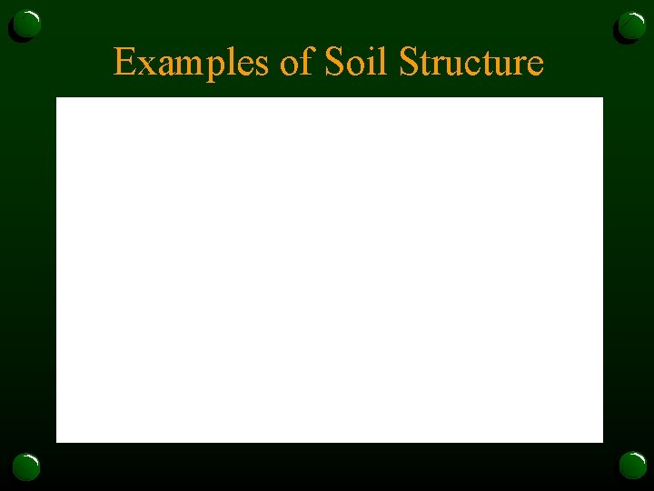 Examples of Soil Structure 