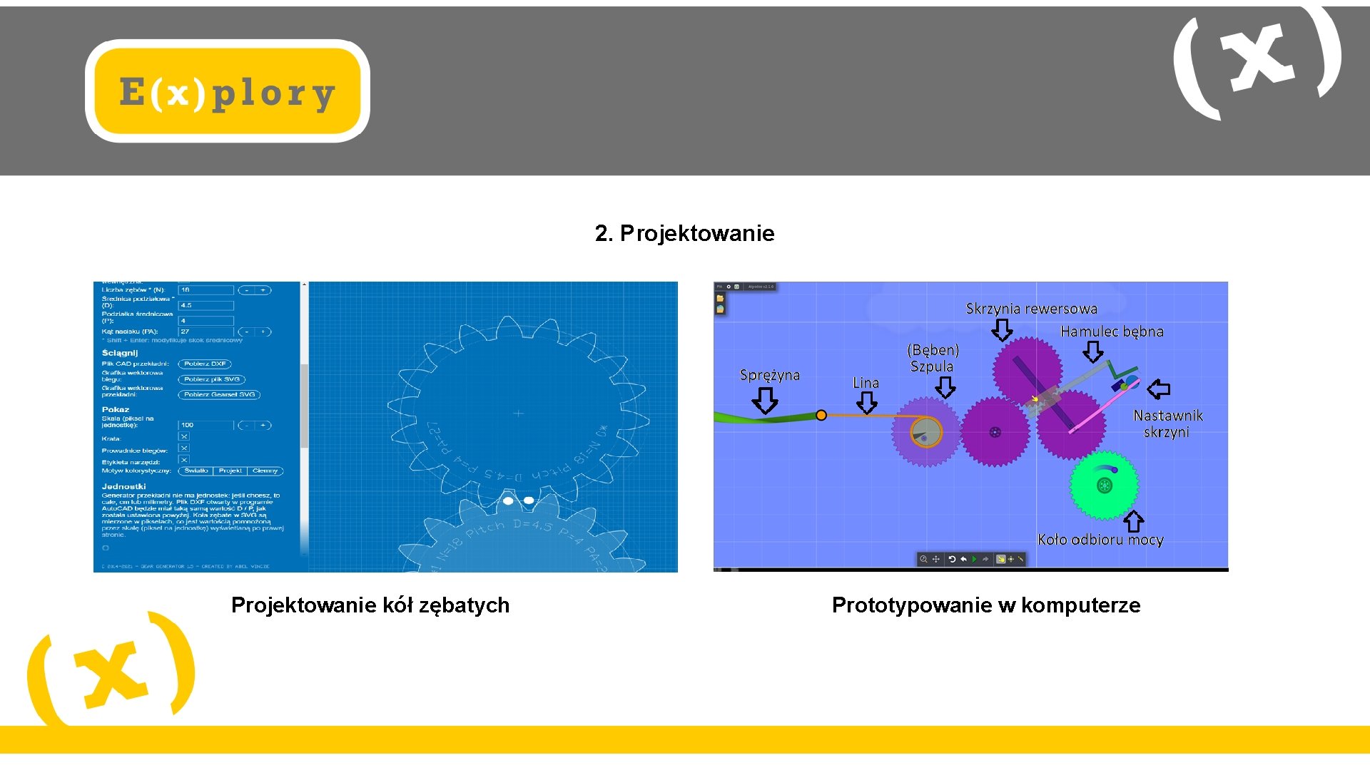 2. Projektowanie kół zębatych Prototypowanie w komputerze 