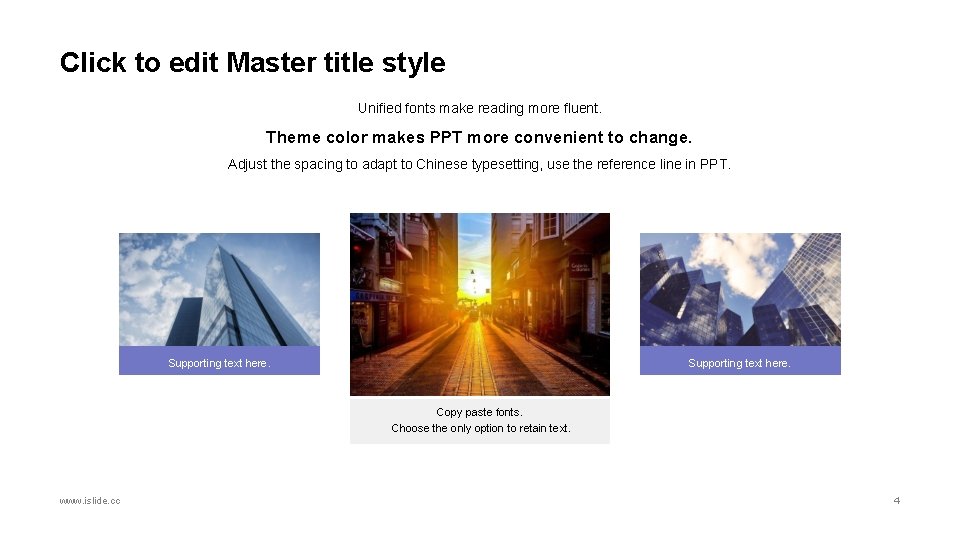 Click to edit Master title style Unified fonts make reading more fluent. Theme color