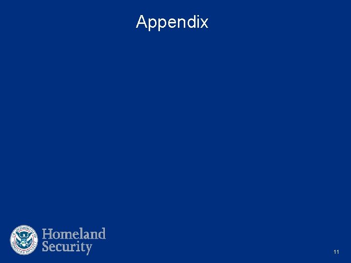 Appendix 11 