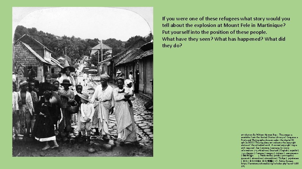 If you were one of these refugees what story would you tell about the